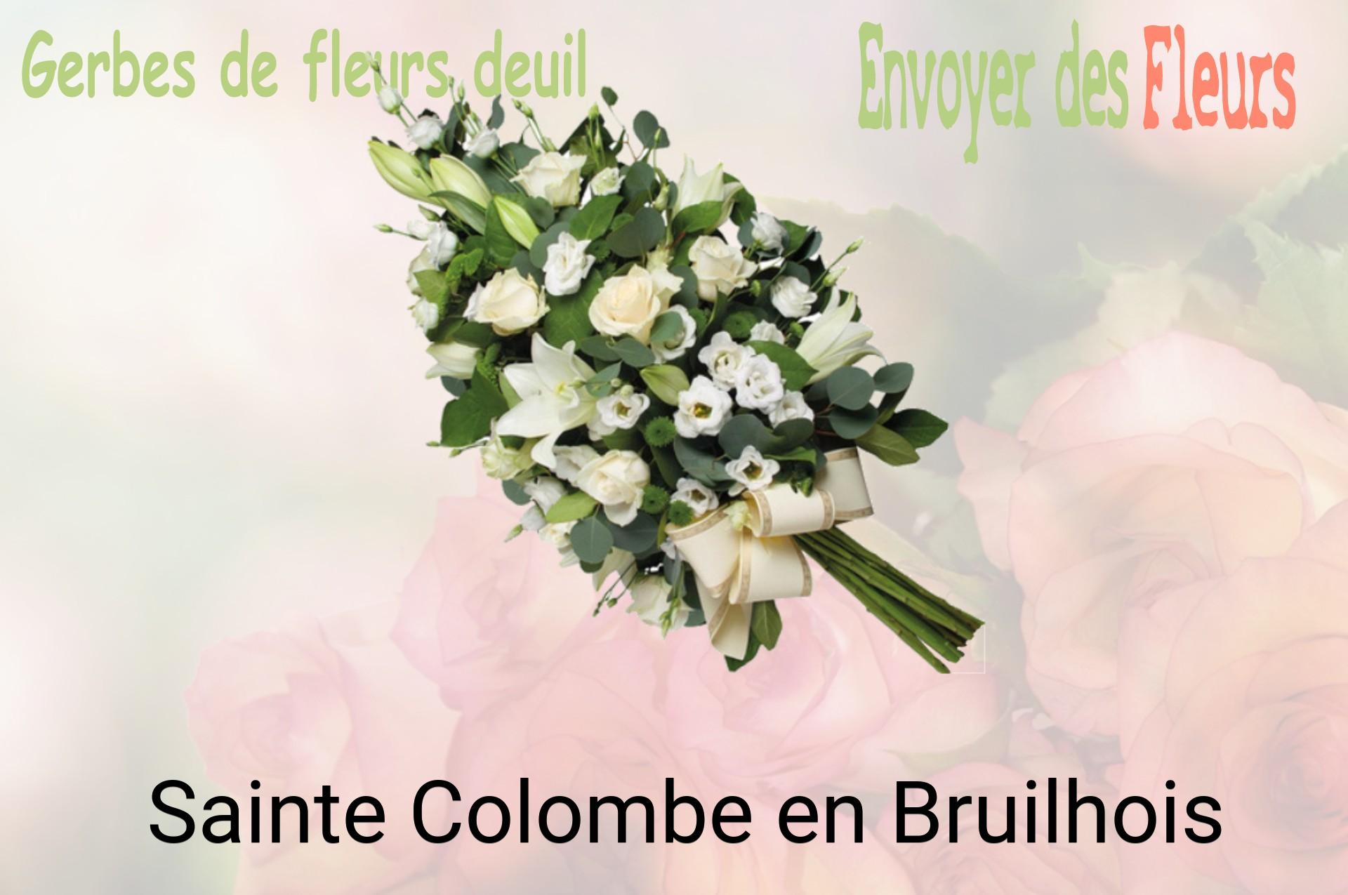 Gerbe de fleurs de deuil livrée à Sainte-Colombe-en-Bruilhois